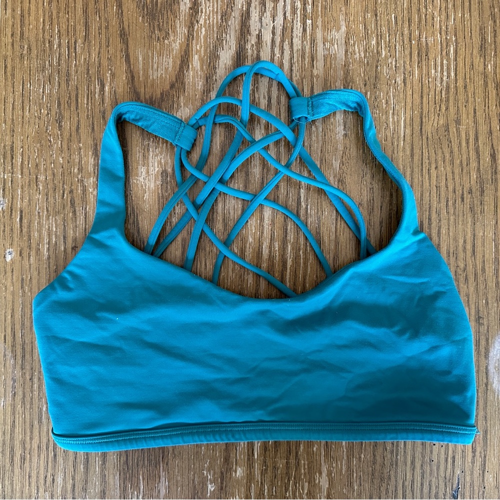 Teal Lululemon Free To Be Sports Bra (Light Support)